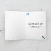 Geburtstagskatalysator Foto & Flugzeug Funny Aviat Karte (Innenseite)