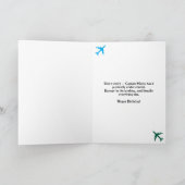 Geburtstagskatalysator Foto & Flugzeug Funny Aviat Karte (Innenseite)