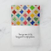 Geburtstagskathedrale Fenstermuster Karte (Innenseite)