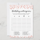 Geburtstagskattergorien-Spielkarte Einladung (Vorderseite)