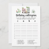 Geburtstagskattergorien-Spielkarte Einladung (Vorderseite)