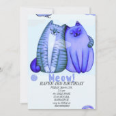 Geburtstagskätzchen Katzen Katzen Katzen Kätzchen Einladung (Vorderseite)