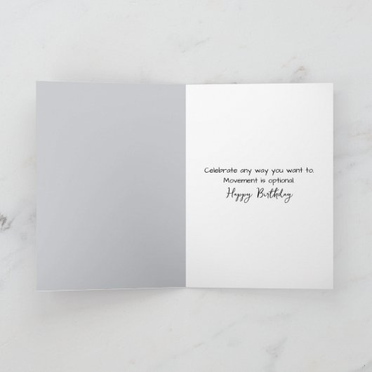 Geburtstagskatze auf Klaviertasten Karte (Innenseite)