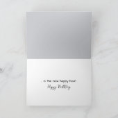 Geburtstagskatze auf Klaviertasten Karte (Innenseite)