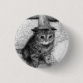 Geburtstagskatze Button (Vorderseite)