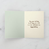 Geburtstagskatze in einer Schachtel Karte (Innenseite)