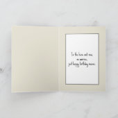 Geburtstagskatze mit Kaffee-Tasse Karte (Innenseite)