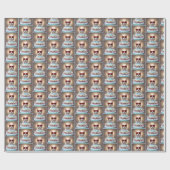 Geburtstagskatze mit Kuchen und Kerzen Geschenkpapier (Flach)