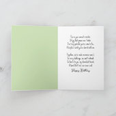 Geburtstagskatze mit roter Tasse Karte (Innenseite)