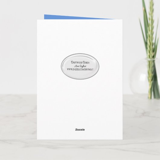 Geburtstagskatze und Ballonkarte Karte (Rückseite)