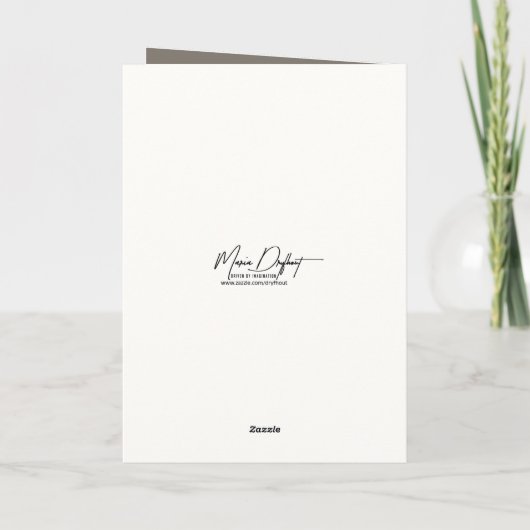 Geburtstagskatze und Hühnchen Karte (Rückseite)