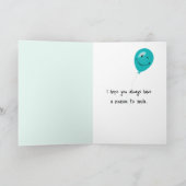 Geburtstagskatze zum Baden Karte (Innenseite)