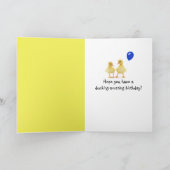 Geburtstagskautschukenten im Pool Karte (Innenseite)