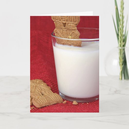 Geburtstagskeks in Milch Karte (Vorderseite)