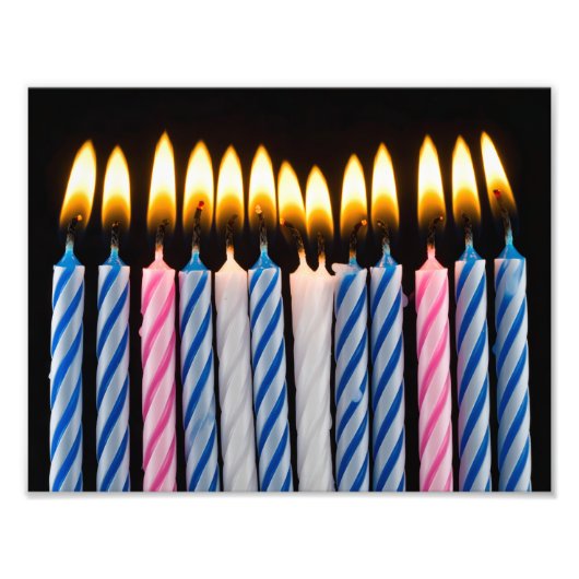 Geburtstagskerzen Fotodruck (Vorne)
