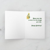 Geburtstagskichade und Sonnenblume Karte (Innenseite)