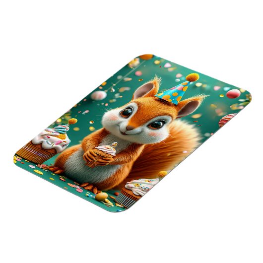 Geburtstagskichhörnchen Magnet (Linke Seite)