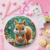 Geburtstagskichhörnchen Pappteller (Party)