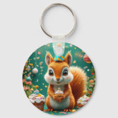Geburtstagskichhörnchen Schlüsselanhänger (Vorderseite)