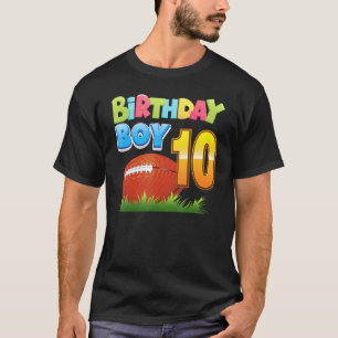 Geburtstagskind 10 Jahre alt 10. Geburtstag Fußbal T-Shirt