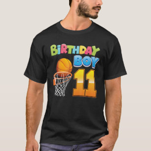 Geburtstagskind 11 Jahre alt 11. Geburtstag Basket T-Shirt