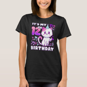 Geburtstagskind 12 Jahre alt, K-Pop Kätzchen mit F T-Shirt