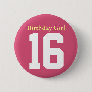 Geburtstagskind 16 button