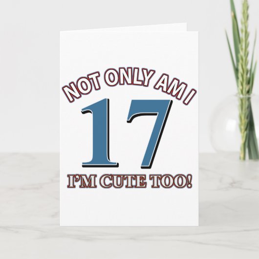 Geburtstagskind 17 karte (Vorderseite)