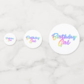 Geburtstagskind 3-Foto Geburtstagskarte Konfetti (Rückseiten)