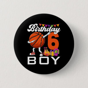 Geburtstagskind 6 Jahre alt Abbbing Bysketbyll Byl Button