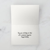 Geburtstagskind auf einer Schachtel Karte (Innenseite)