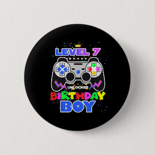 Geburtstagskind der Stufe 7 Entsperrtes Videospiel Button