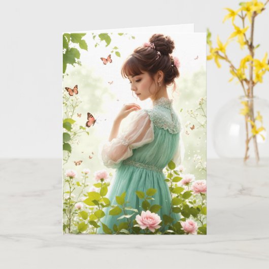 Geburtstagskind im Sommergarten Karte (Gelbe Blume)