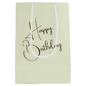 Geburtstagskind im Sommergarten Mittlere Geschenktüte (Rückseite)