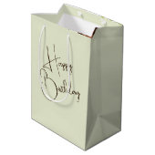 Geburtstagskind im Sommergarten Mittlere Geschenktüte (Rückseite Schrägansicht)