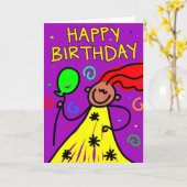 Geburtstagskind Karte (Gelbe Blume)