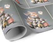 Geburtstagskind mit Babys Geschenkpapier (Rolleneckpunkt)