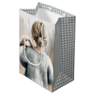 Geburtstagskind mit Hasen Mittlere Geschenktüte