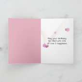 Geburtstagskind mit Herzzeichen Karte (Innenseite)