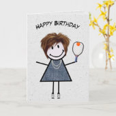 Geburtstagskind mit Pickleball-Paddel Karte (Gelbe Blume)