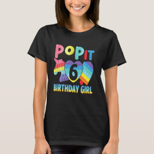 Geburtstagskind Pop 6 Einhorn Girls Boys Pop It's T-Shirt