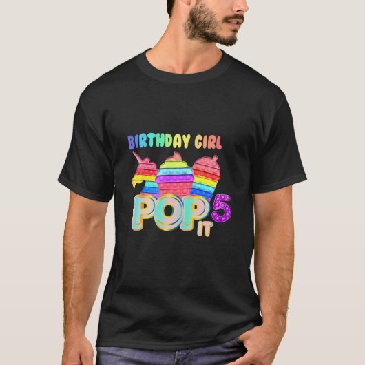 Geburtstagskind Pop It 5 T-Shirt (Vorderseite)