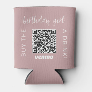 Geburtstagskind QR Code Kaufen Sie ein Getränk mit Dosenkühler