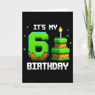 Geburtstagskind-Shirt Es ist mein 6. Geburtstag Karte