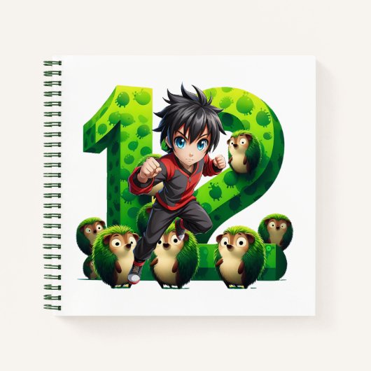 Geburtstagskind um 12 Uhr Notizblock (Vorderseite)