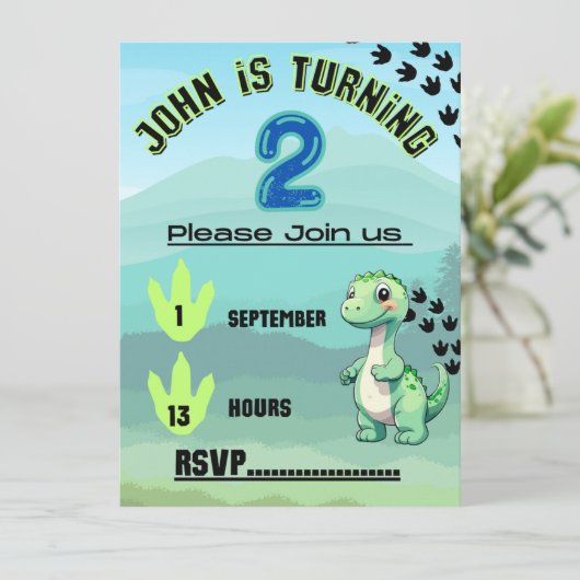 Geburtstagskinder Einladung (Stehend Vorderseite)