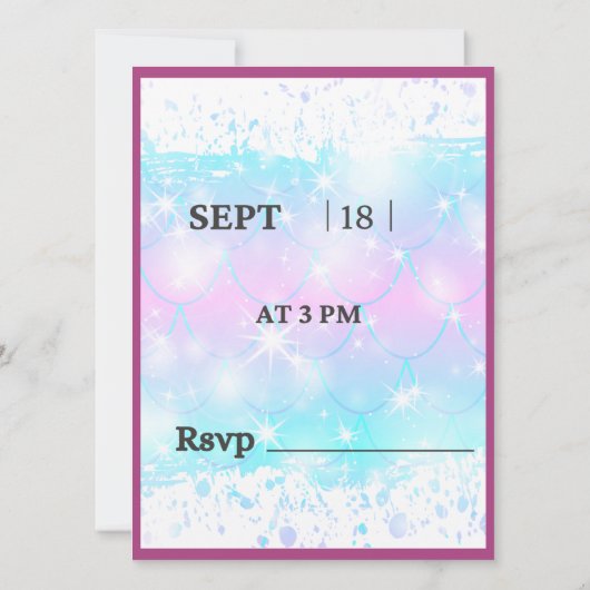 Geburtstagskinder Einladung (Rückseite)