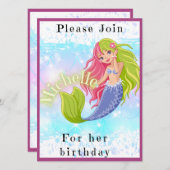 Geburtstagskinder Einladung (Vorne/Hinten)