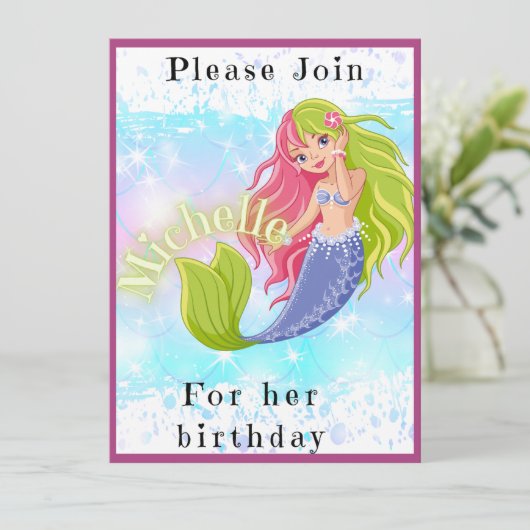 Geburtstagskinder Einladung (Stehend Vorderseite)