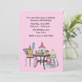 Geburtstagskinder Einladung (Stehend Vorderseite)